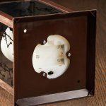 Ночник 48125/1 батарейки 3хААА черный с золотой патиной 14х14х31 см