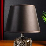 Лампа настольная 38048/1 E14 40Вт черный 23х23х35,5 см