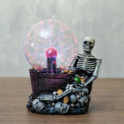 Плазменный шар "Скелет" 13,5х10х16,5 см