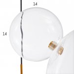 Светильник 4515/3 40Вт E27 золото 70х70х150 см