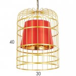 Светильник 4519/3 40Вт E27 золото 30х30х40 см
