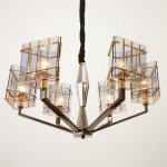 Люстра 89508/6 E14 40Вт золото-черный хром 68х68х45 см