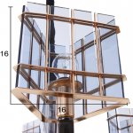 Люстра 89508/6 E14 40Вт золото-черный хром 68х68х45 см