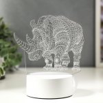 Светильник "Носорог" LED RGB от сети