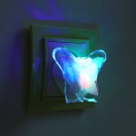 Ночник "Бабочка" пластик 5,5х7,5х6 см