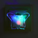 Ночник "Бабочка" пластик 5,5х7,5х6 см