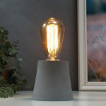 Настольная лампа 4431/1 E27 60Вт серый, диммер 10х10х10 см