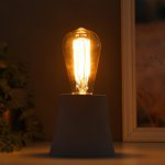 Настольная лампа 4431/1 E27 60Вт серый, диммер 10х10х10 см