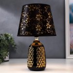 Лампа настольная 36654/1 E14 40Вт черный-золото H32,5 см