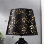 Лампа настольная 36654/1 E14 40Вт черный-золото H32,5 см