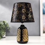 Лампа настольная 36654/1 E14 40Вт черный-золото H32,5 см
