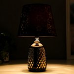 Лампа настольная 36654/1 E14 40Вт черный-золото H32,5 см