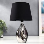 Лампа настольная 36657/1 E14 40Вт черный-серебро H31,5 см