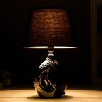 Лампа настольная 36657/1 E14 40Вт черный-серебро H31,5 см