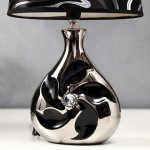 Лампа настольная 36663/1 E14 40Вт черный-серебро H37 см
