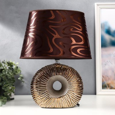 Лампа настольная 36668/1 E14 40Вт кофе-золото H37 см