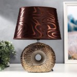 Лампа настольная 36668/1 E14 40Вт кофе-золото H37 см