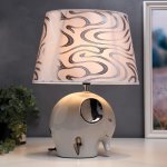 Лампа настольная 36671/1 E14 40Вт белый-серебро H37,5 см