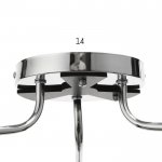 Люстра 91225/3 E27 40Вт черный-хром 54х54х26 см