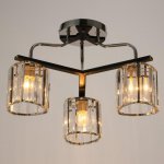 Люстра 91225/3 E27 40Вт черный-хром 54х54х26 см