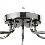 Люстра 91226/5 E27 40Вт черный-хром 54х54х26 см