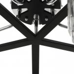 Люстра 91226/5 E27 40Вт черный-хром 54х54х26 см