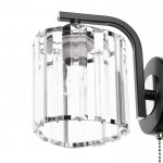 Бра 91227/1 E27 40Вт черный-хром 17х12х21 см