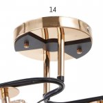 Люстра 91228/4 E27 40Вт черный-золото 83х44х25 см