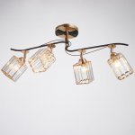 Люстра 91228/4 E27 40Вт черный-золото 83х44х25 см