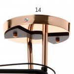 Люстра 91229/3 E27 40Вт черный-золото 70х26х25 см