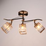 Люстра 91229/3 E27 40Вт черный-золото 70х26х25 см