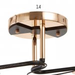 Люстра 91230/2 E27 40Вт черный-золото 46х26х25 см