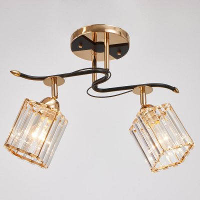 Люстра 91230/2 E27 40Вт черный-золото 46х26х25 см