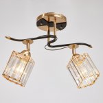 Люстра 91230/2 E27 40Вт черный-золото 46х26х25 см