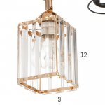 Люстра 91230/2 E27 40Вт черный-золото 46х26х25 см