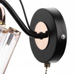 Бра 91231/1 E27 40Вт черный-золото 17х12х21 см