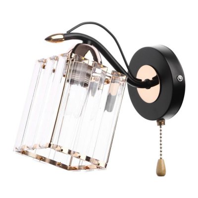 Бра 91231/1 E27 40Вт черный-золото 17х12х21 см