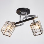 Люстра 91235/2 E27 40Вт черный-хром 36х30х25 см