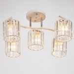 Люстра 91240/5 E27 40Вт белый-хром 53х40х25 см