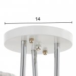 Люстра 91241/6 E27 40Вт белый-хром 60х40х25 см