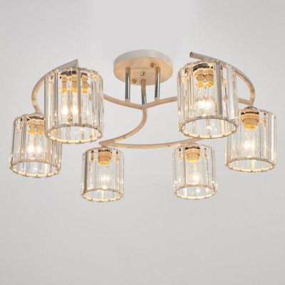 Люстра 91241/6 E27 40Вт белый-хром 60х40х25 см