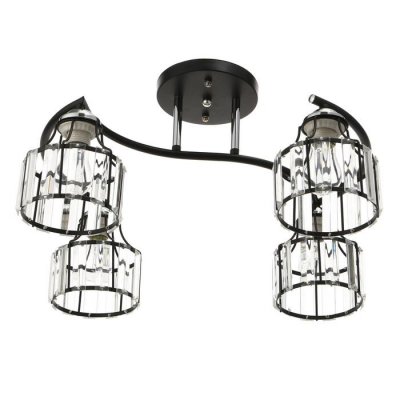 Люстра 91243/4 E27 40Вт черный-хром 53х40х25 см Люстра 91243/4 E27 40Вт черный-хром 53х40х25 см