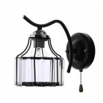 Бра 91246/1 E27 40Вт черный-хром 17х12х21 см
