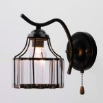 Бра 91246/1 E27 40Вт черный-хром 17х12х21 см