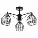 Люстра 91247/3 E27 40Вт черный-хром 52х52х25 см