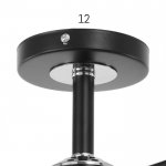 Люстра 91247/3 E27 40Вт черный-хром 52х52х25 см