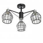 Люстра 91247/3 E27 40Вт черный-хром 52х52х25 см
