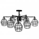 Люстра 91249/8 E27 40Вт черный-хром 75х75х25 см