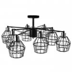 Люстра 91249/8 E27 40Вт черный-хром 75х75х25 см