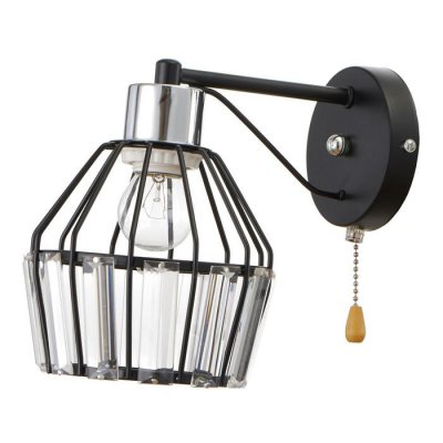 Бра 91250/1 E27 40Вт черный-хром 17х12х21 см Бра 91250/1 E27 40Вт черный-хром 17х12х21 см